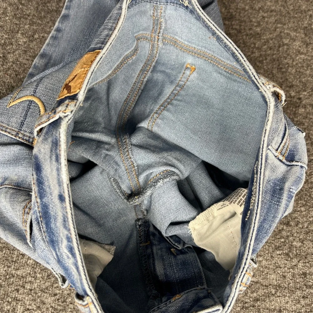 American Eagle Jeggings Womens 0 Light Blue Super Stretch Denim Skinny Jeans